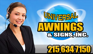 UNIVERSAL AWNINGS PHONE 1-215-634-7150